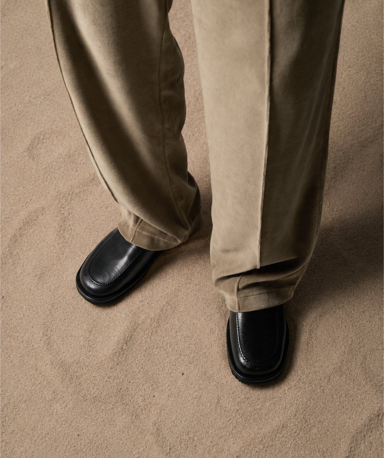 The Lungomare All Black Goat Leather