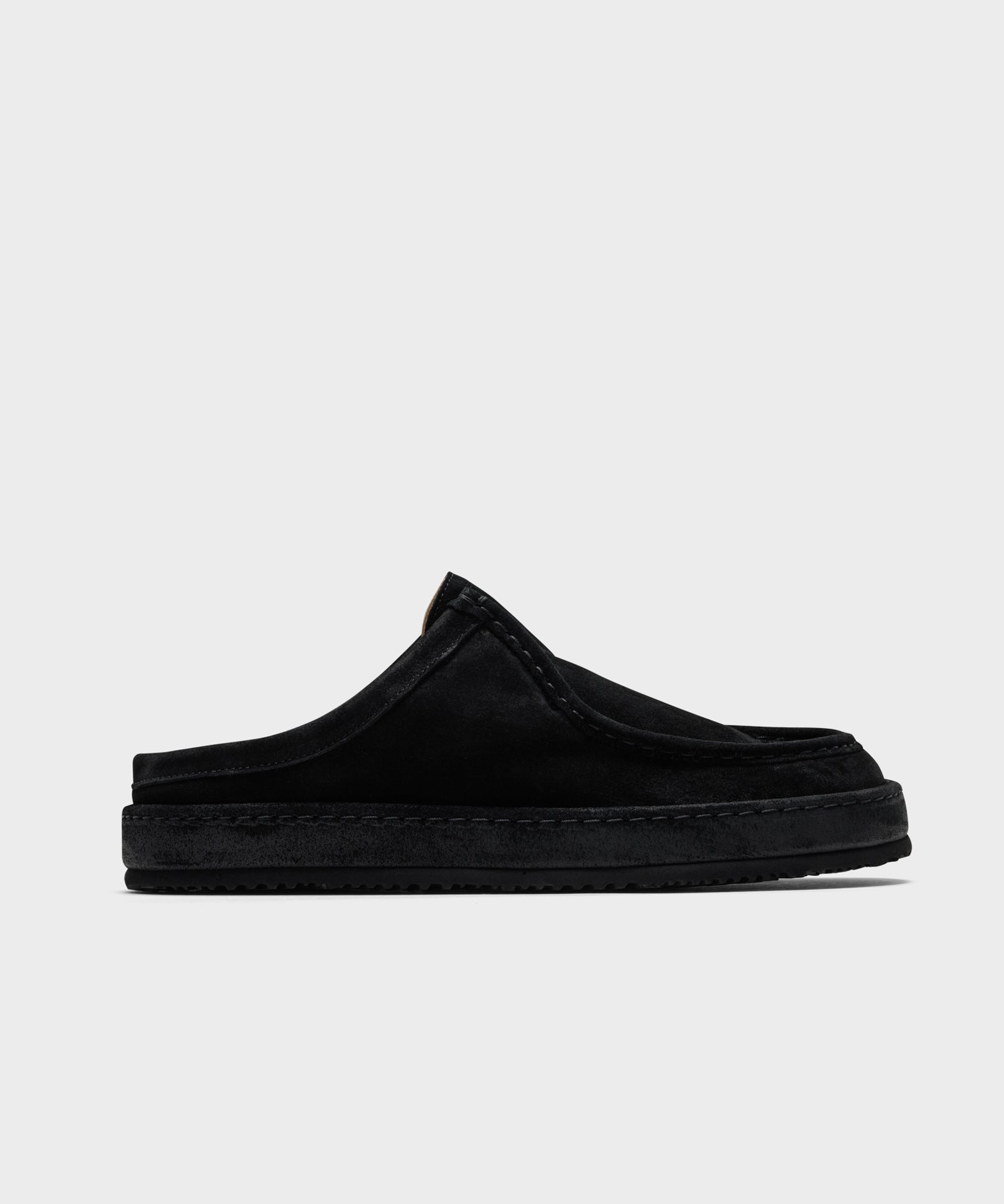 The Fernabee 6T Slip-In All Black Hairy Suede