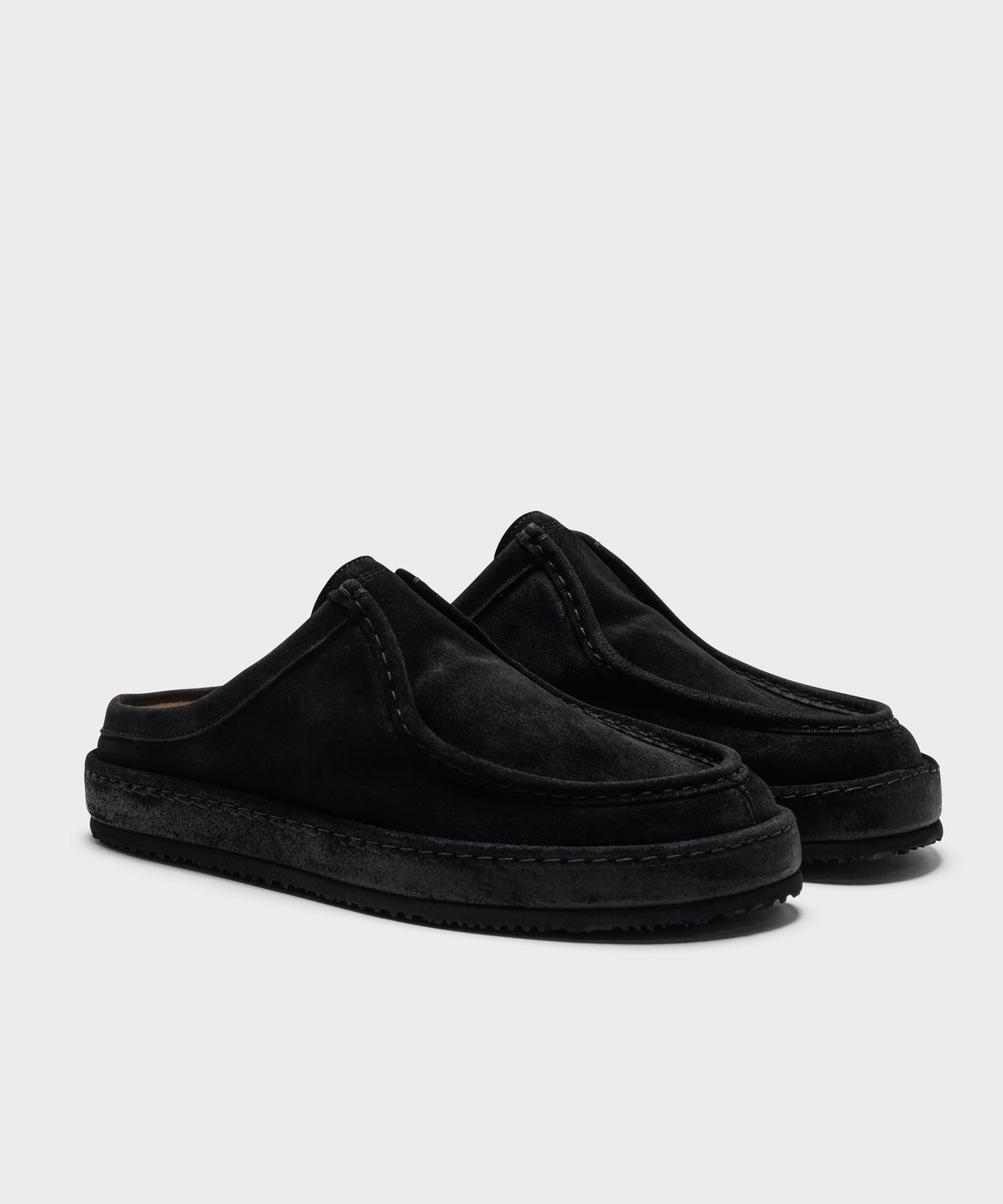 The Fernabee 6T Slip-In All Black Hairy Suede