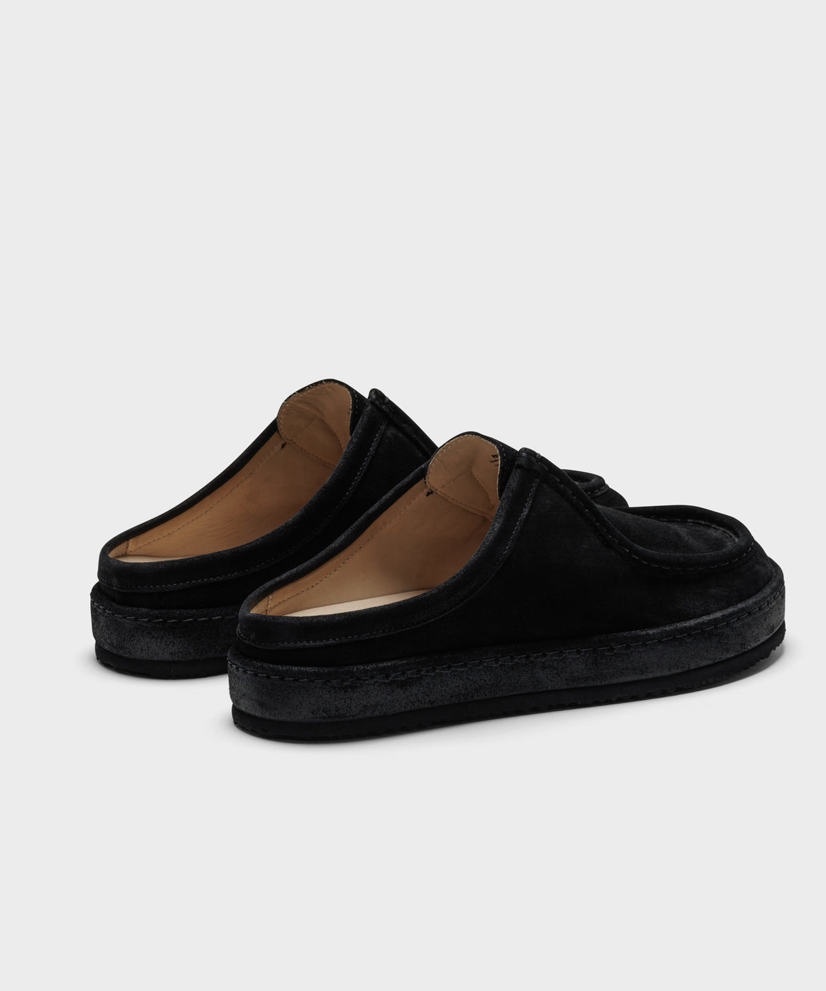 The Fernabee 6T Slip-In All Black Hairy Suede