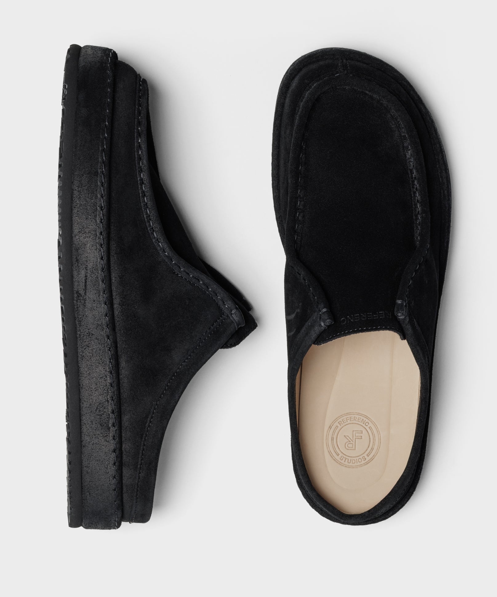 The Fernabee 6T Slip-In All Black Hairy Suede