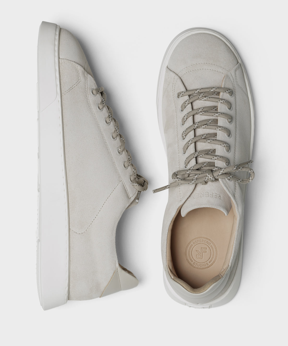 The Moya Cement Grey Suede