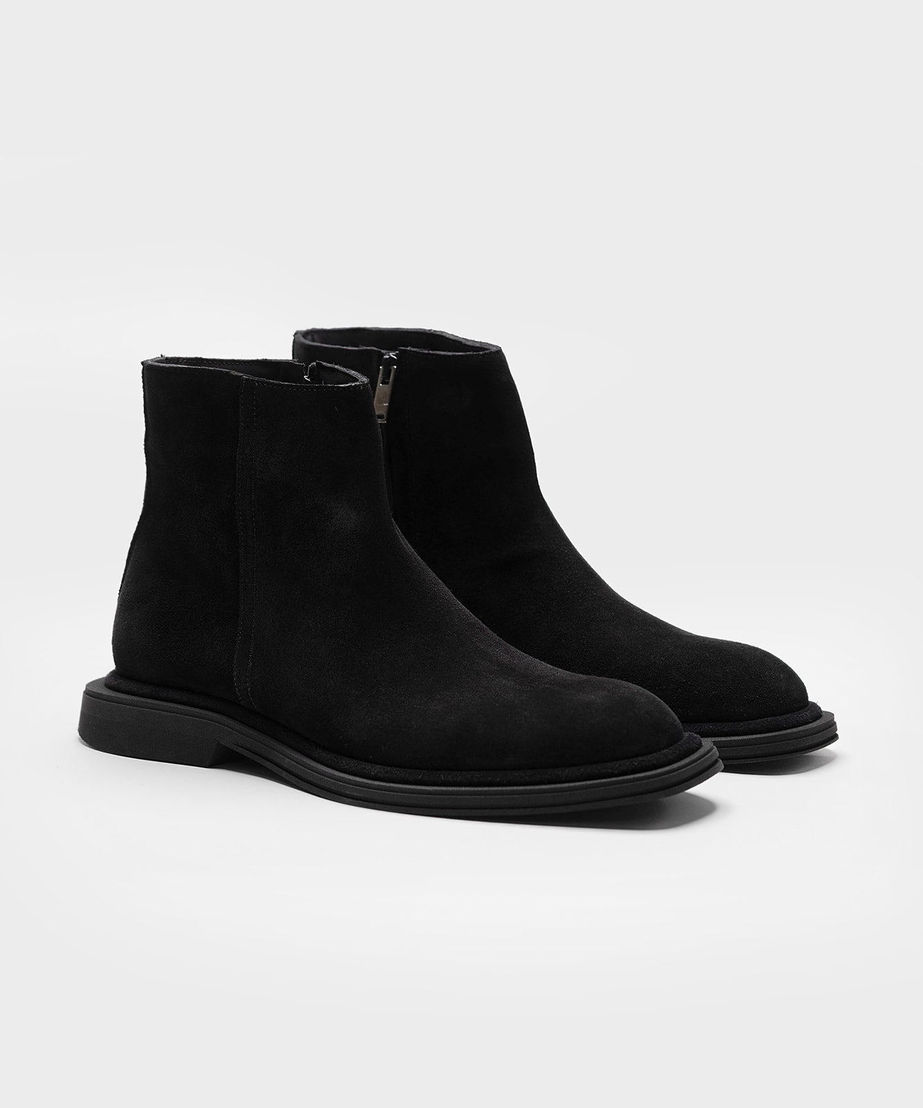 The Camden Boot All Black Suede