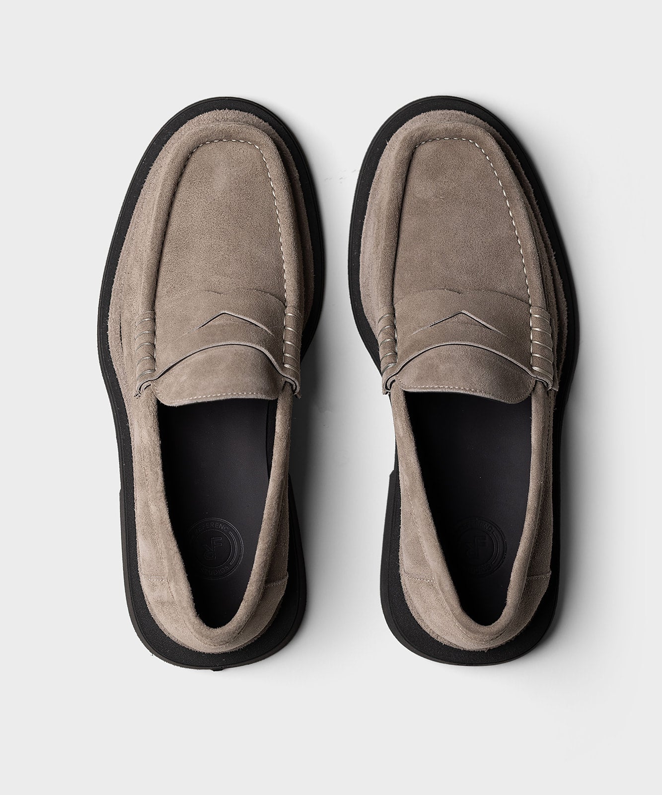 The Anglo-Santa Light Grey Suede