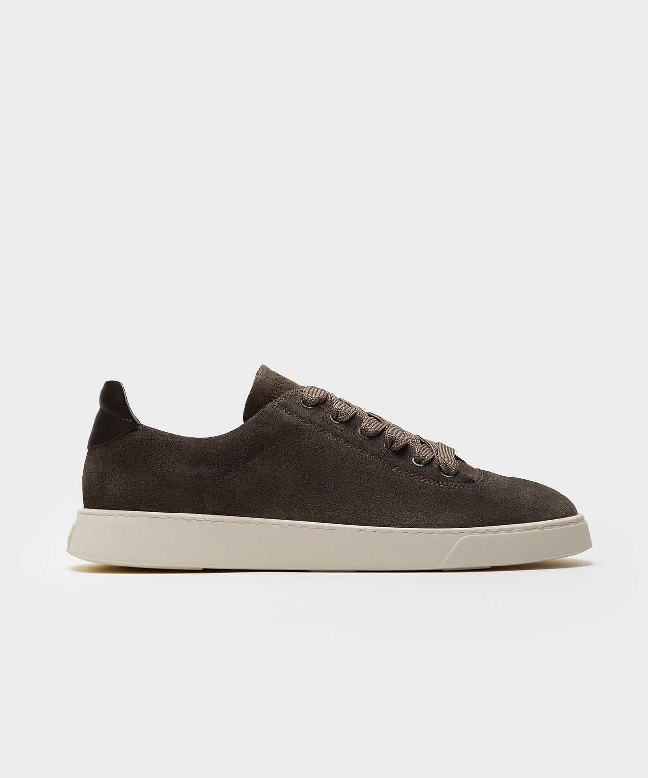 The Cassetta Dark Taupe Suede