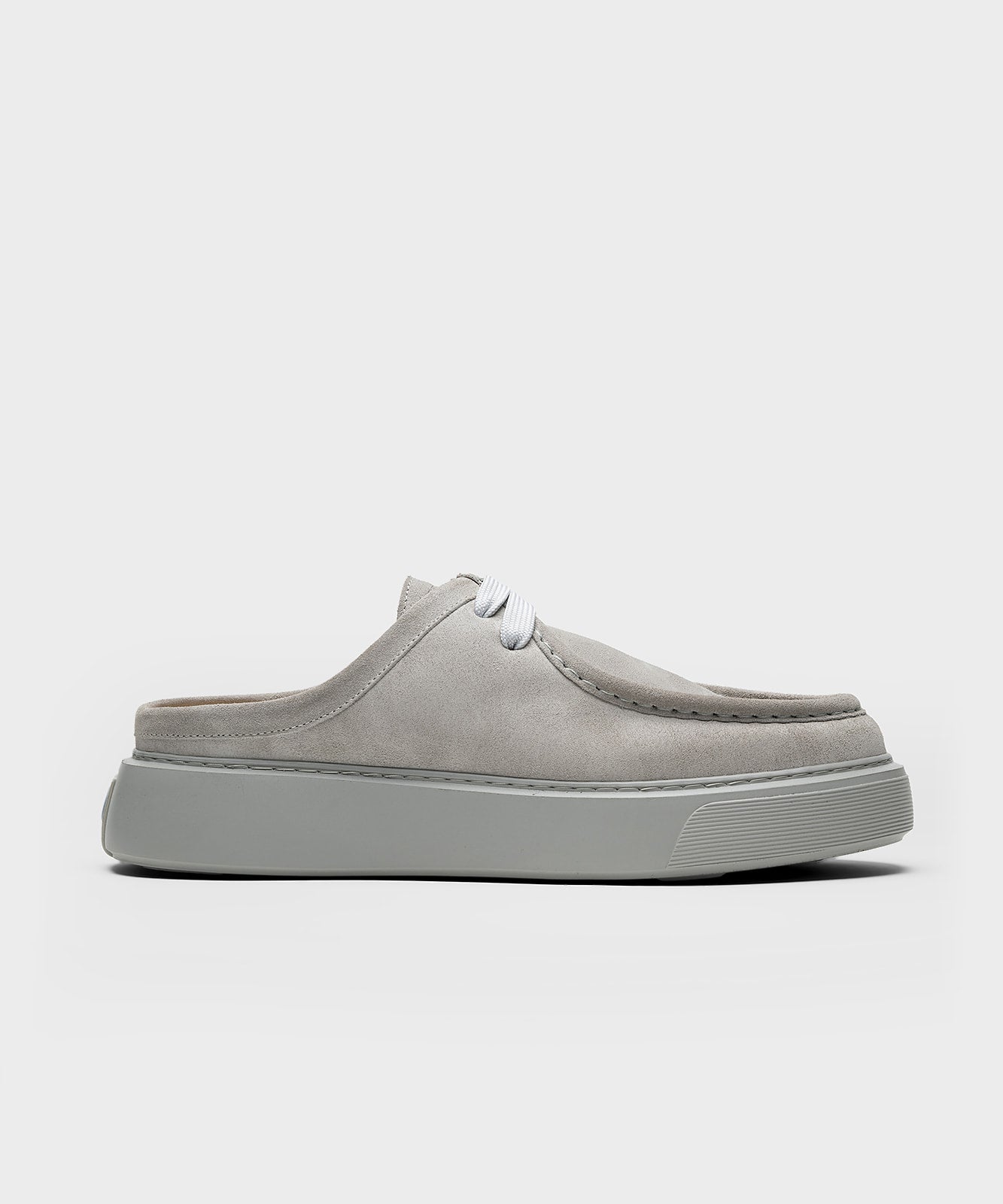 The Fernabee Slip-In Light Grey Suede