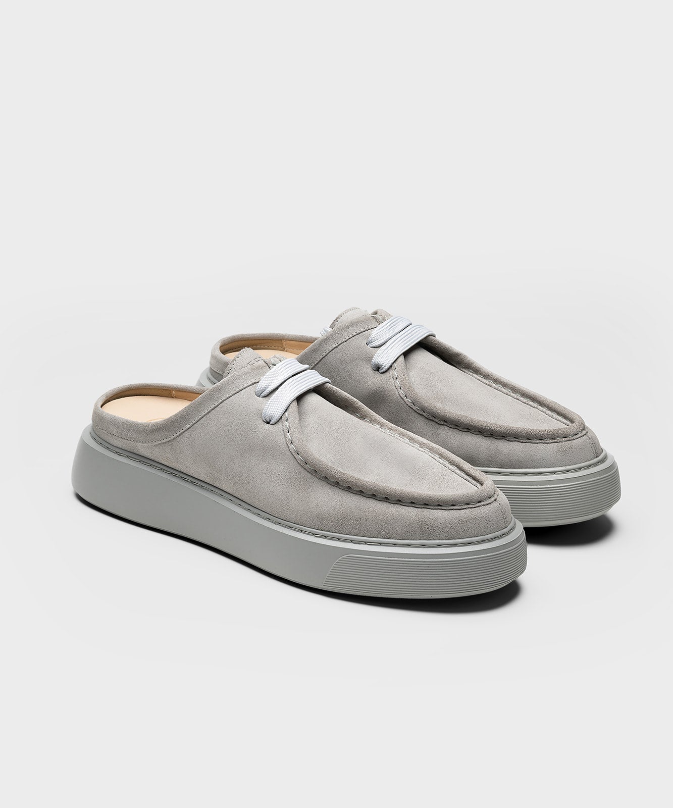 The Fernabee Slip-In Light Grey Suede