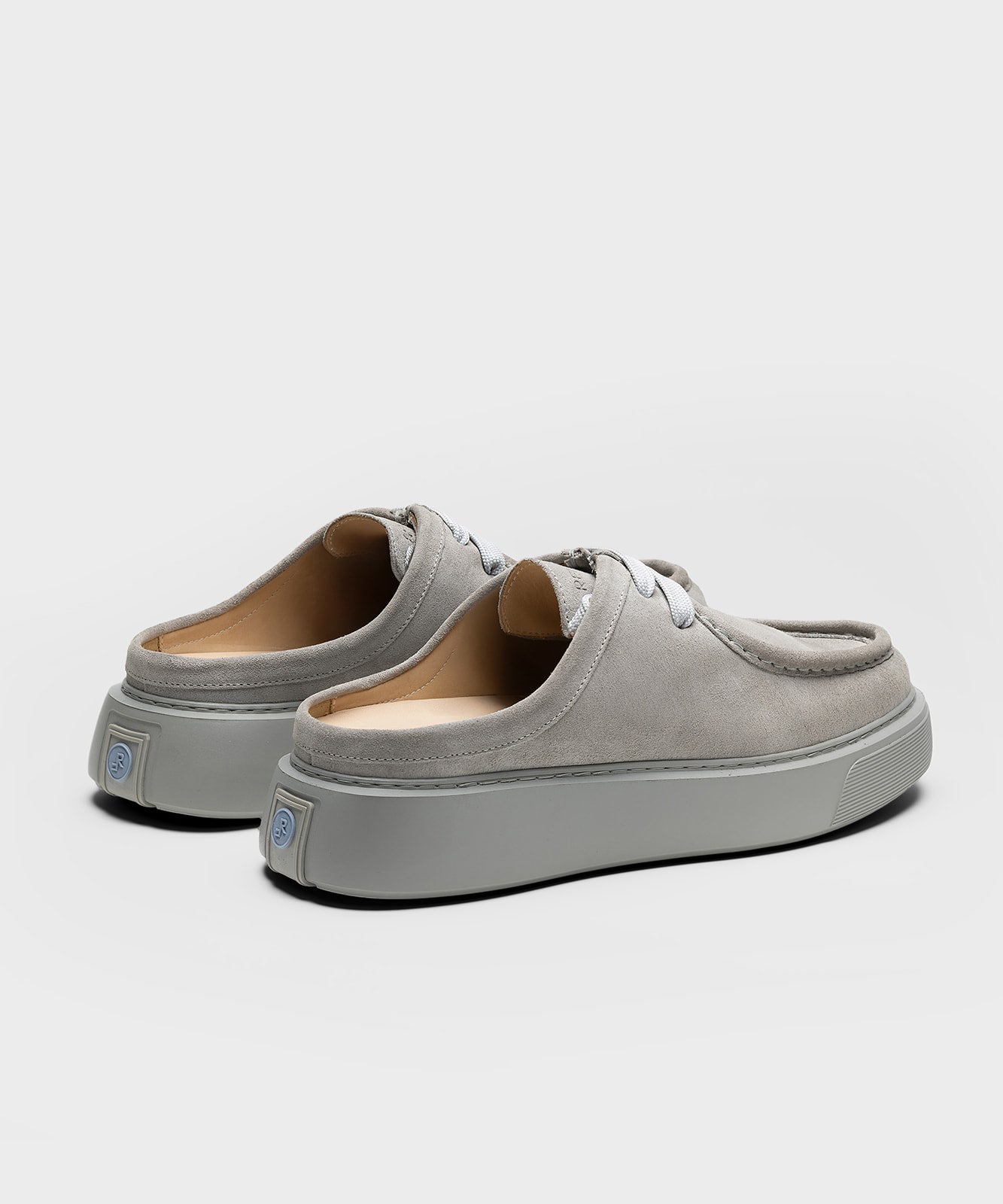 The Fernabee Slip-In Light Grey Suede