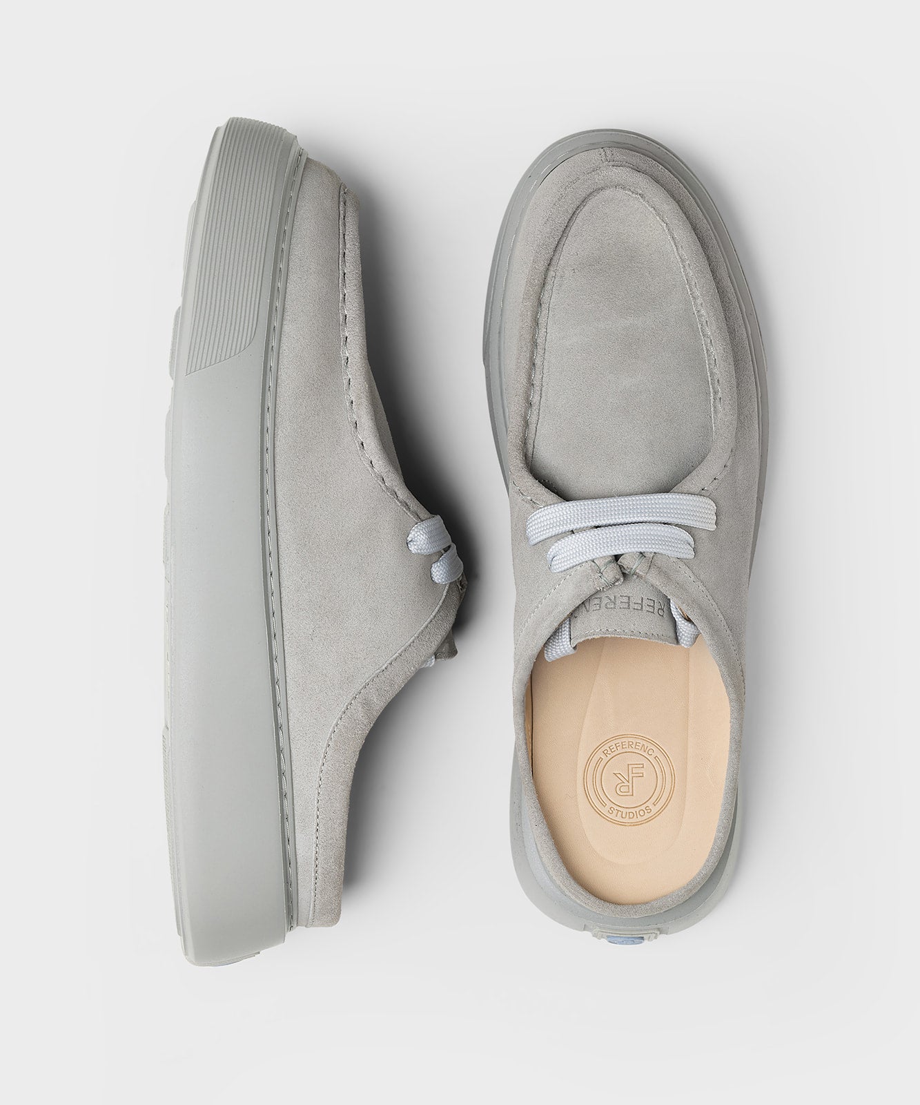 The Fernabee Slip-In Light Grey Suede