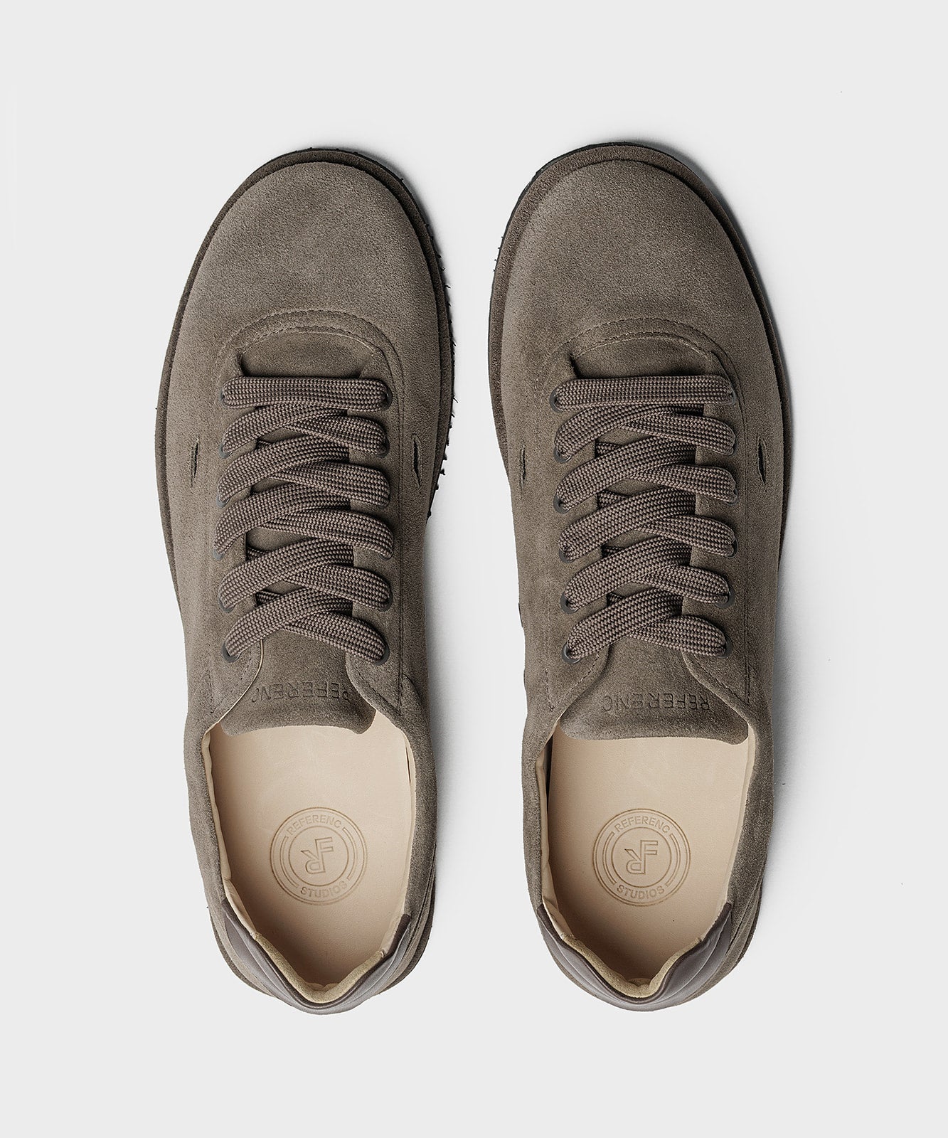 The Shamal Dark Taupe Suede